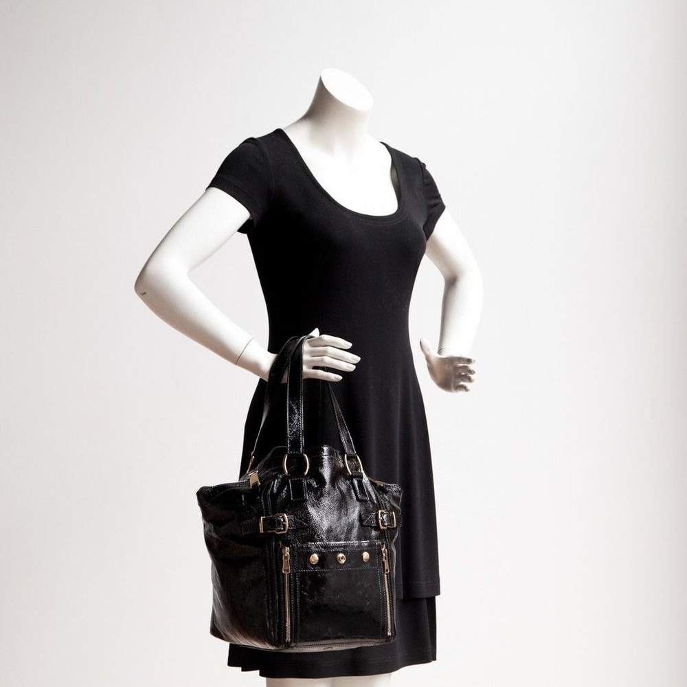 💯 YSL Yves Saint Laurent / Patent “Downtown” - Picture 3 of 15